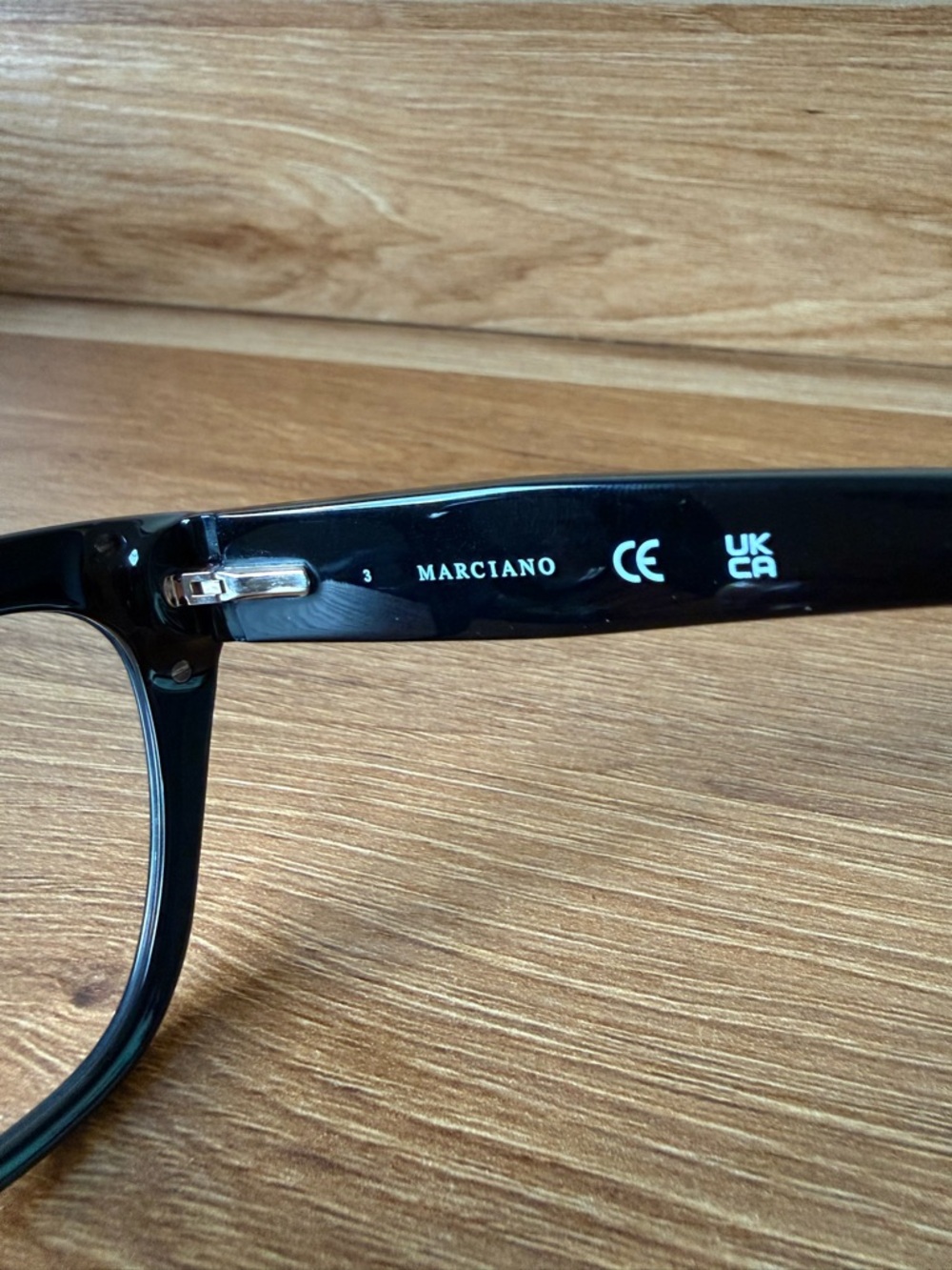Marciano Black Cat-Eye Glasses with Burgundy Case - Picture 7 of 8